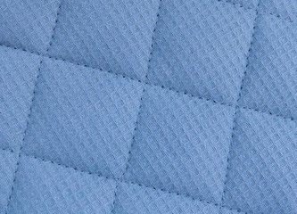 Fototapeta premium Horizontal Texture of Blue Upholstery Fabric Pattern Background