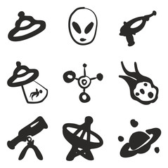 Alien Icons Freehand Fill