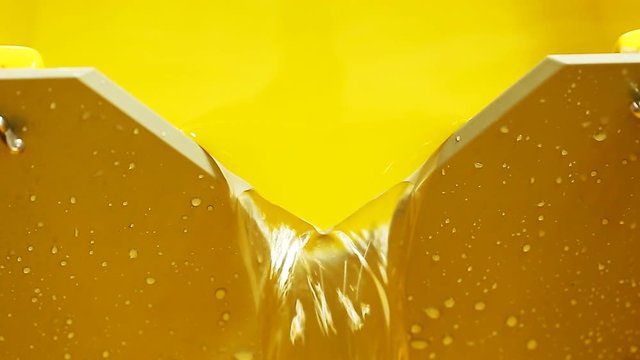Close-up of water overflowing from yellow sink