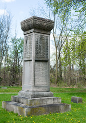 Fototapeta na wymiar gravestones in a cemetery