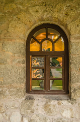The window in the monastery Manasija 
