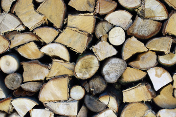 Fototapeta premium Wood for the heater