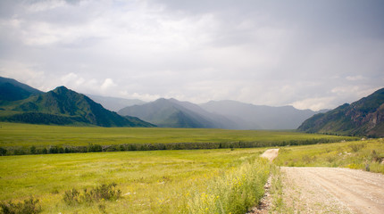 Katun River Valley. Altai Mountains