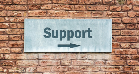 Naklejka premium Schild 225 - Support