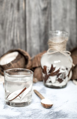 Summer coconut drink