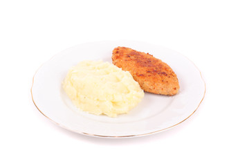 Cutlet and potatoes
