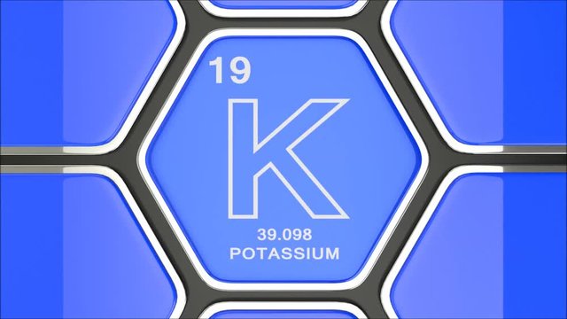 Potassium Element Animation