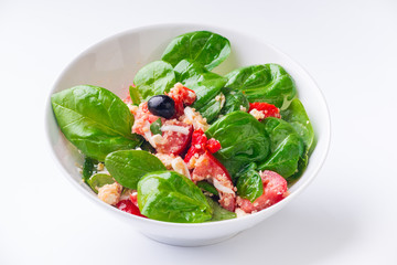 Spinach salad with  chia