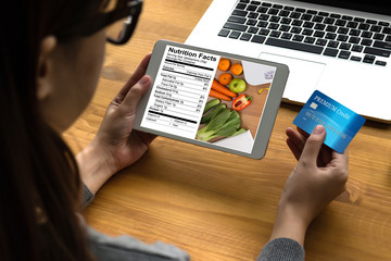 Nutrition facts Gluten Free food  Celiac Disease Nutrition , Healthy lifestyle concept with diet and fitness