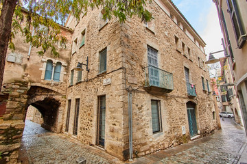 Fototapeta na wymiar Girona is a city in Spain’s northeastern Catalonia region.