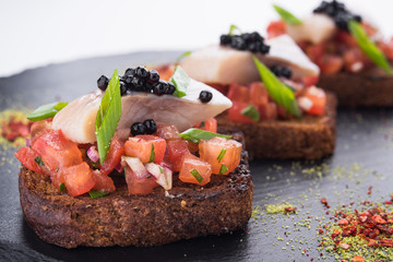 bruschetta with tomatoes