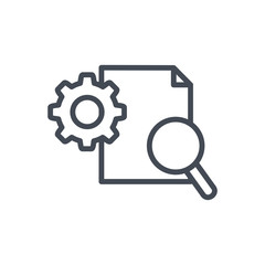 Seo Business website Search Engine Optimisation line Icon