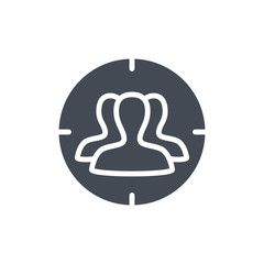 Targeting Seo silhouette icon