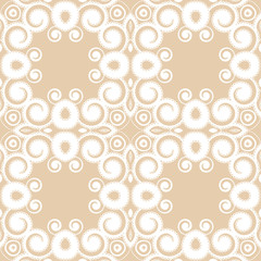 Abstract seamless pattern with curling elements. Vector Illustration