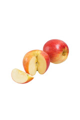 Delicious red apple isolated on a white background
