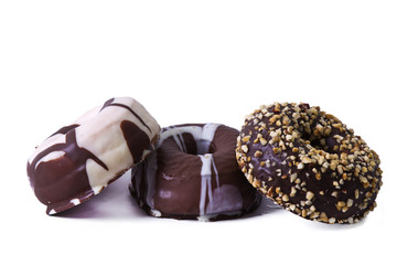 Donuts isolated on white