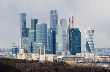 Russia, 27/04/2017: lo skyline con i grattacieli del Centro di affari internazionali, noto anche...