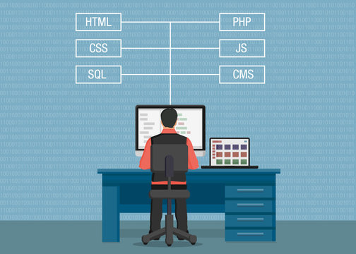 vector people developer web site