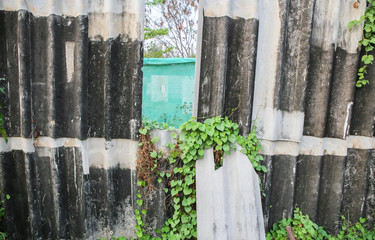 Fototapeta premium Old wall of the abandoned