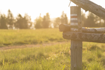 red,green and blue tourist sign