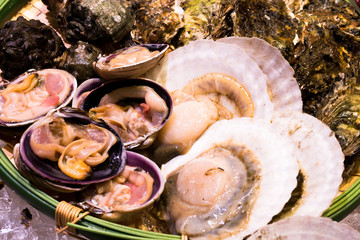 Seafood market shells