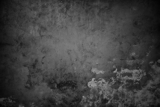 concrete wall black, gloomy background for design