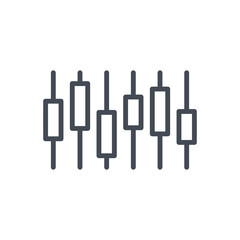 Trading Business Forex Market Graph line Icon