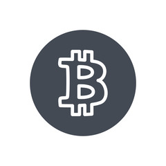 Trading Business Bitcoin Cryptocurrency silhouette Icon