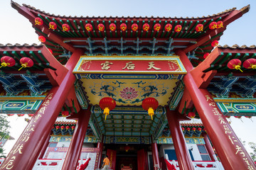 View of traditional Chinese temple in Kuala Lumpur, Malaysia