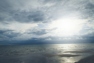 Fototapeta premium Sea sky Summer sunset backgroung