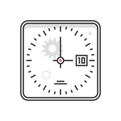 Color box clock icon