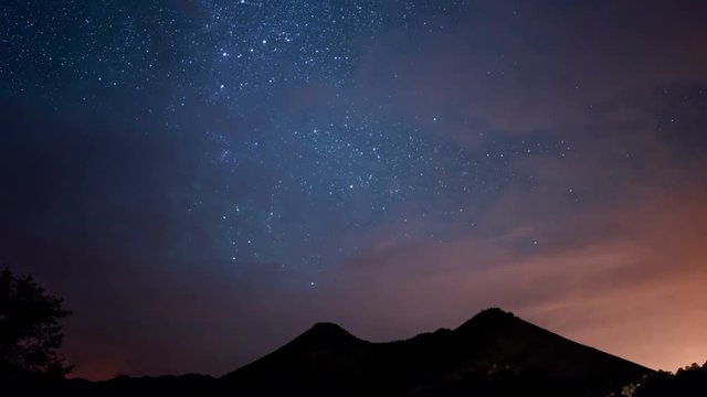 Mountains Milky Way Galaxy 02 Time Lapse Night Sky Stars