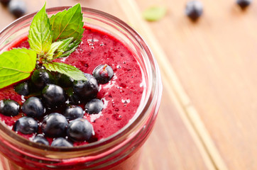 Blueberry healthy smoothie