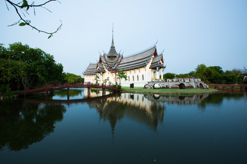 Fototapeta na wymiar Sanphet Prasat Palace, Ancient City, Bangkok Thailand