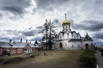 Fototapeta na wymiar Spectacular Buildings and Towers of Monastery.