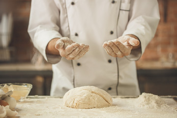  Bakery chef cooking bake in the kitchen professional
