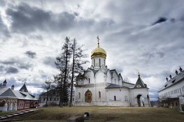 Fototapeta na wymiar Spectacular Buildings and Towers of Monastery.