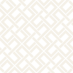 Seamless subtle cross lattice pattern. Abstract geometric tiling mosaic. Stylish background design