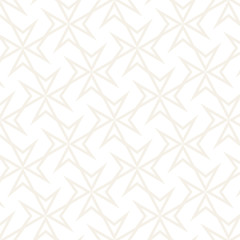Seamless subtle cross lattice pattern. Abstract geometric tiling mosaic. Stylish background design