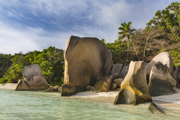 Stunning Granite Rocks, La Digue, Seychelles