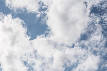 Obraz premium blue sky with cloud closeup