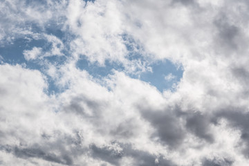 Obraz premium blue sky with cloud closeup