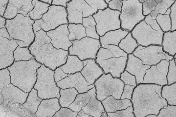 Cracks on the ground