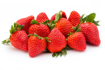 Strawberry isolated on white background. Fresh berry.