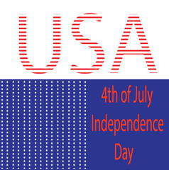 Obraz premium The fourth of July, U.S. independence Day. Symbol, print design, printing, banners, postcards, greetings. 