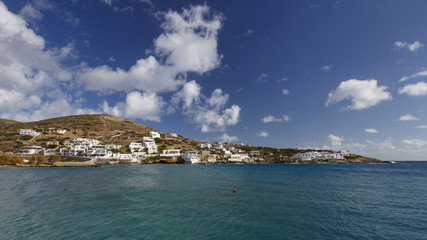 Fototapeta na wymiar Sikinos island in the Cyclades island group in Greece.