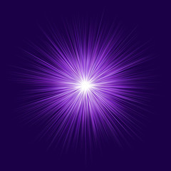 Abstract purple blast design on dark background