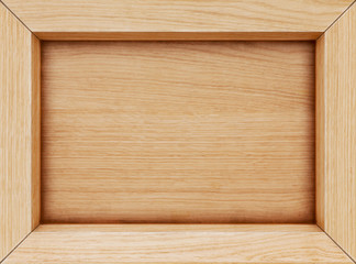 old wooden frame board, menu board. isolated on white. 3d rendering.