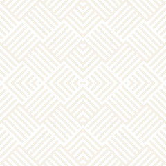 Stylish Lines Maze Lattice. Ethnic Monochrome Texture. Abstract Geometric Background. Vector Seamless Subtle Pattern...