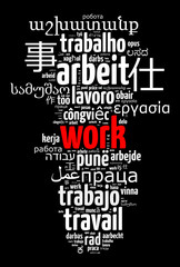 Work in different languages